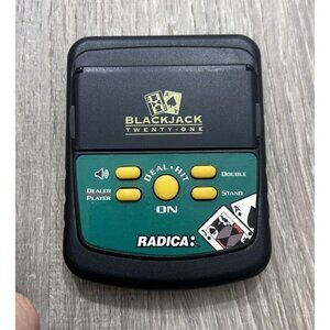 Radica Blackjack Twenty-One Handheld Electronic Game Works